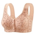 thumbnail image 1 of Aofany Bras for Older Women Front Closure Comfort Wireless Push Up Bralettes Plus Size Supportive Everyday Bras, 36B/C-46B/C, 1 of 4