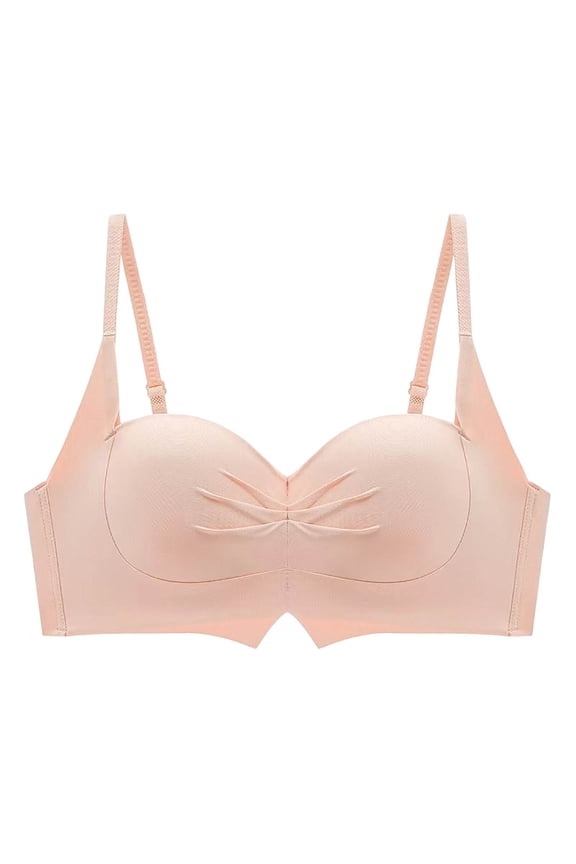 Bras for Women, Women's Plus Size Push Up Bra Wireless Adjustable Comfortable No Underwire Full Coverage Bra, 32B/C-40B/C