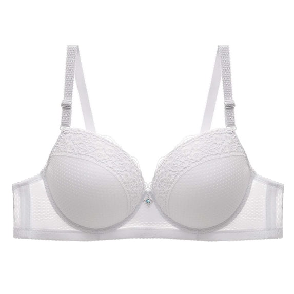 Aofany Bras for Womens, Women's Underwire Gathered Breathable Underwear Everyday Bra for Women, 38B/C-48B/C