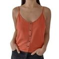 thumbnail image 1 of Aofany Casual Tank Tops for Women Sleeveless Blouse Solid Color T-Shirt Summer Casual Loose Tank Vest Cotton Linen Tunic Blouse Holiday Party Beach, 1 of 5