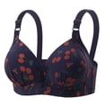 thumbnail image 1 of Aofany Cherry Bras for Women No Underwire Comfortable Supportive Wireless Push Up Bra Full Coverage Seamless Bralettes Lift Everyday Bras, 38B/C-44B/C, 1 of 5