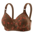 thumbnail image 1 of Aofany Cherry Bras for Women No Underwire Comfortable Supportive Wireless Push Up Bra Full Coverage Seamless Bralettes Lift Everyday Bras, 38B/C-44B/C, 1 of 5