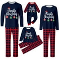 thumbnail image 1 of Aofany Christmas Pajamas for Family Matching Long Sleeve Christmas Print T shirt Tops + Plaid Pants Set Holiday Sleepwear, 1 of 4