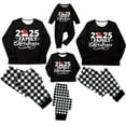 thumbnail image 1 of Aofany Christmas Pajamas for Family Matching Long Sleeve Christmas Print T shirt Tops + Plaid Pants Set Holiday Sleepwear, 1 of 5