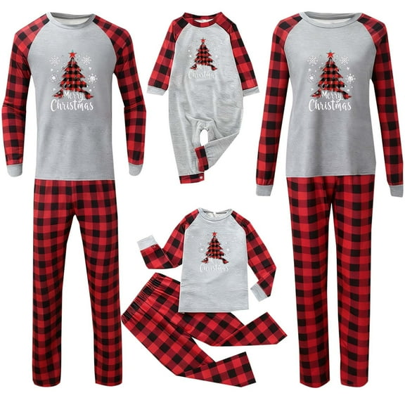 Aofany Christmas Pjs Family Set Matching Family Pajamas Christmas Family Pajamas Matching Sets Holiday Jammies Sleepwear