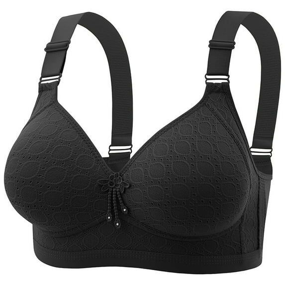 Aofany 2025! Womens Plus Size Bra, Woman's Solid Gathered Together Large Size Daily Bra Underwear No Rims, 36C-46C