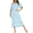 thumbnail image 1 of Aofany Nightgowns for Women Soft Breathable Night Gowns for Women Plus Size Womens Sleep Dress Long Nightgown, 1 of 4