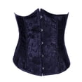 thumbnail image 1 of Aofany Women's Underbust Corset Satin Lace Plus Size Waist Training Corsets Push Up Lingerie Bustier Top, 1 of 3