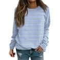 thumbnail image 1 of Aofany Womens Tops Ladies Stylish Graphic Printed Shirts Casual Round Neck Long-Sleeved Sweatshirt Pullover, 1 of 4