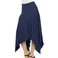 thumbnail image 1 of Aofany Fashion Casual Women Shirts Comfortable Pure Color Irregular Ankle Skirt High Waist Flowy Skirts, 1 of 6
