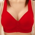 thumbnail image 1 of Aofany Front Closure Bras, Womens Bras No Underwire Full Support, Plus Size Soft Full-Coverage Wirefree Bra, 1 of 3