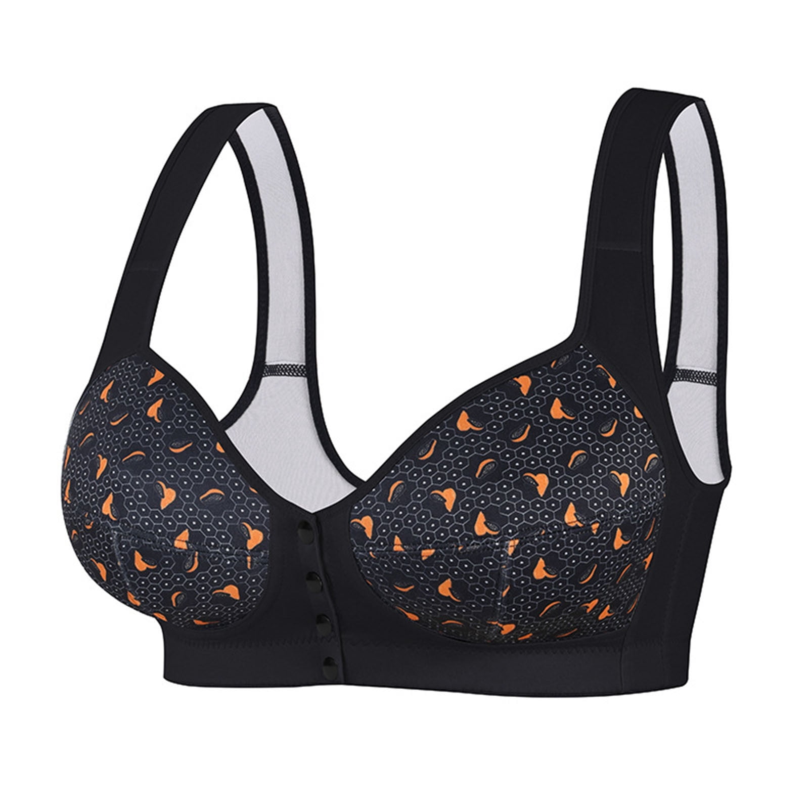 Aofany Front Closure Bras for Womens Bras Front Snaps Seniors Snap ...
