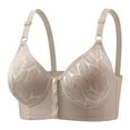thumbnail image 1 of Aofany Front Closure Everyday Bras for Women Wirefree Push Up Bras for Women Full Figure Comfortable Underwear, 1 of 6