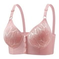 thumbnail image 1 of Aofany Front Closure Everyday Bras for Women Wirefree Push Up Bras for Women Full Figure Comfortable Underwear, 1 of 6