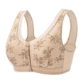thumbnail image 1 of Aofany Front Snap Bras for Older Women Front Closure Wireless Push Up Bras Full Coverage Wirefree Comfortable Everyday Sleep Bras, 36B/C-46B/C, 1 of 4