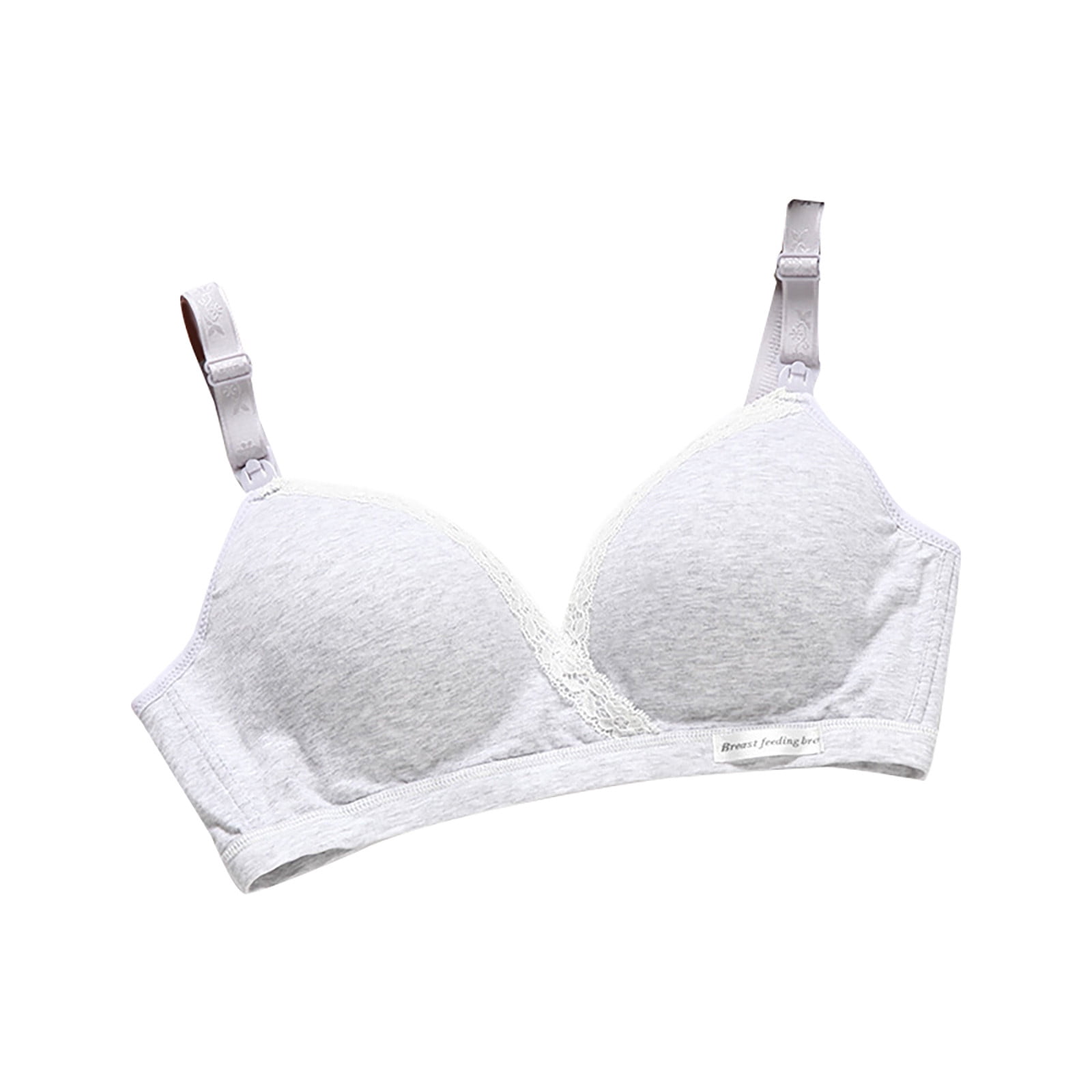 Aofany Full Bust Seamless Nursing Maternity Bras Lace Bralette Clip Down Nursing Bra Sleep Bra