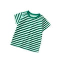 thumbnail image 1 of Aofany Girls And Boy Summer T-Shirt Casual Short Sleeve Stripes Round Neck Crop Top T-Shirt Children Clothes, 1 of 2