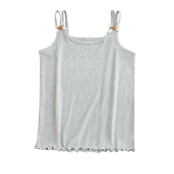Aofany Girls Camisole Tank Tops Cami Sleeveless Spaghetti Straps Undershirts Summer Blouses Size 3-14 Years