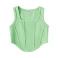 thumbnail image 1 of Aofany Girls Fashion Tank Tops Kids Summer Athletic Solid Color Tank Curved Hem Sleeveless Shirts For Gym Yoga Running Streetwear, 8-14 Years, 1 of 2