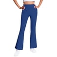 thumbnail image 1 of Aofany Girls Fleece Lined Legging Pant Kids Stretchy Yoga Leggings Flare Leg Pant for Children Fall Winter Clothing 5-16 Years, 1 of 6