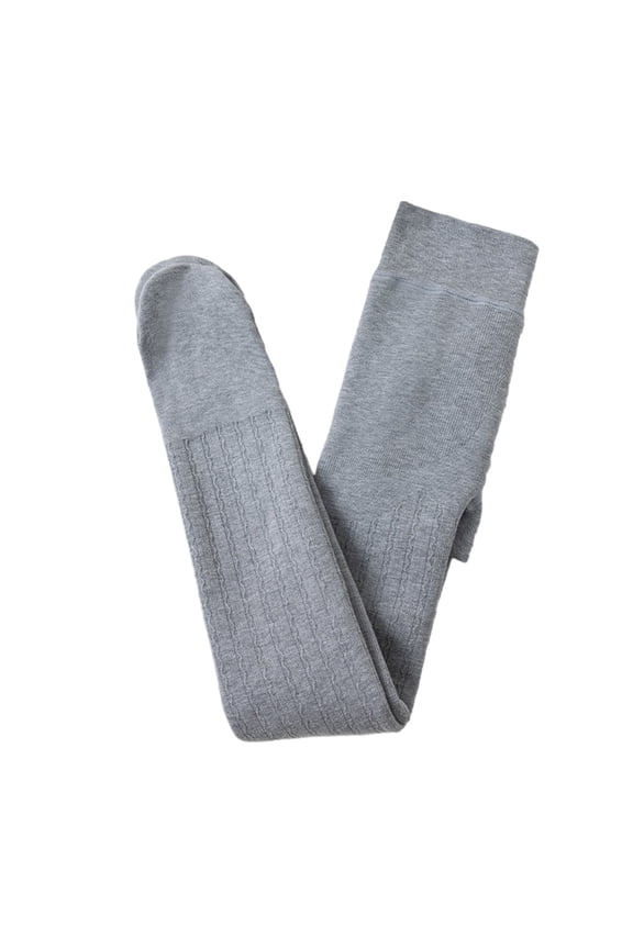 Girls' Winter Fleece Lined Leggings Girls' Solid Thick Microfiber Tights Stretch Pants