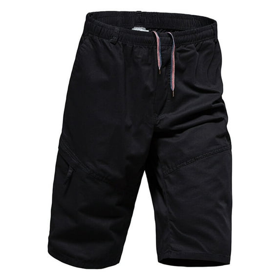 Aofany Hiking Fishing Shorts for Men Multi Pockets Cargo Work Shorts Elastic Waist Casual Shorts Outdoor Wear