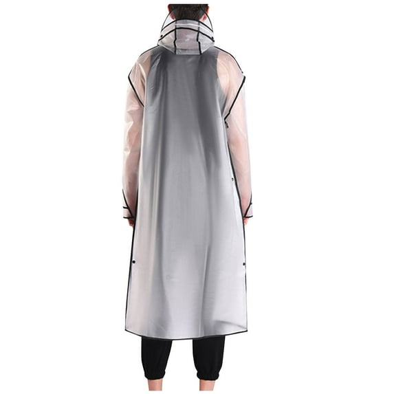 Aofany Hooded Rain Poncho Waterproof EVA Raincoat Jacket Rain Coat Portable Poncho Rainwear for Men Women Adults