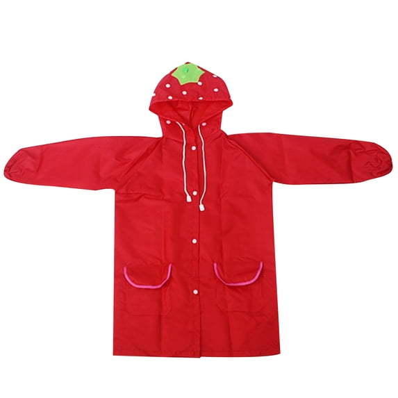 Aofany Kids Cute Animal Hooded Raincoat Waterproof Elastic Cuff Lightweight Rainwear for 3-8 Years Old Rainy Day Outings