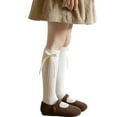 thumbnail image 1 of Aofany Knee High Socks for Kids Girls & Toddlers, Solid Color Long School Uniform Socks, Soft Breathable & Comfortable Cotton Socks 6-14 Years, 1 of 2