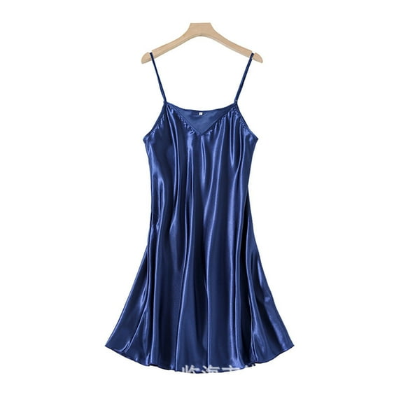 Aofany Lingerie Women Cowl Neck Satin Mini Nightdress Silk Underwear Strap Cami Dress Sleepwear Lingerie