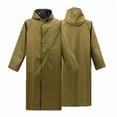 thumbnail image 1 of Aofany Long Rain Jacket, Waterproof Raincoat with Hood and Reflective Strip, Men's Lightweight Reusable Loose Rainwear for Adult Rainday Outdoor Activity, Universal, 1 of 7