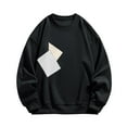 thumbnail image 1 of Aofany Men Casual Pullover Sweatshirt Daily Basic Patchwork Tops Winter Crew Neck Long Sleeve Sweatshirts, 1 of 1