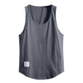 thumbnail image 1 of Aofany Men Plus Size Fitness Tank Tops Loose Sleeveless Bodybuilding Round Neck Vest Blouse, 1 of 5