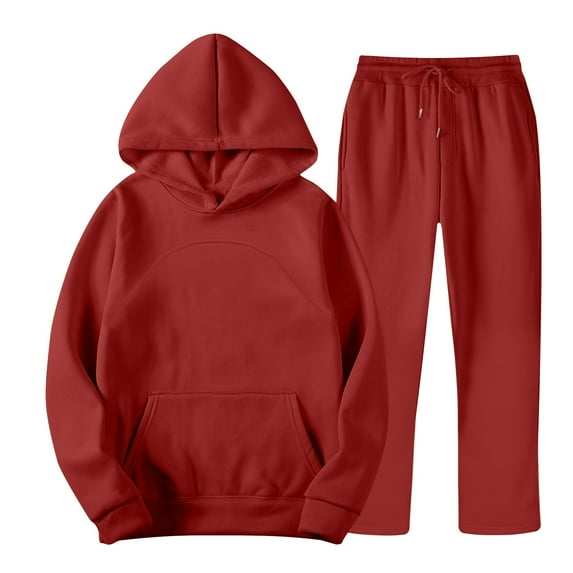 Aofany Men Sweatpants Tracksuit Set Casual 2 Pcs Sweatshirts and Pant Outfits Gym Loungewear Hoodies Sweatsuit
