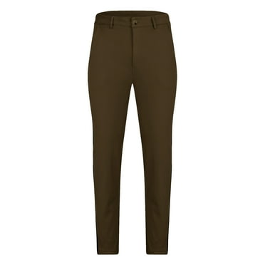Aofany Men's Business Casual Trousers Solid Color Tight Pocket Pants Pencil Pants Clearance