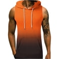 thumbnail image 1 of Aofany Men's Hooded Tank Top Gradient Hawaiian Regular Print Sleeveless Drawstring Pocket Hooded Vest Top Casual T-shirt Blouse, 1 of 4