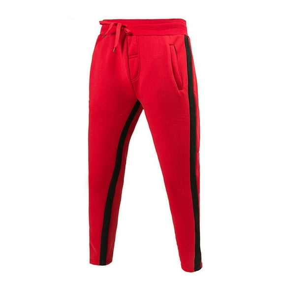 Aofany Men's Jogger Pants Elastic Waist Sport Pants Athletic Outdoor Color Matching Trousers
