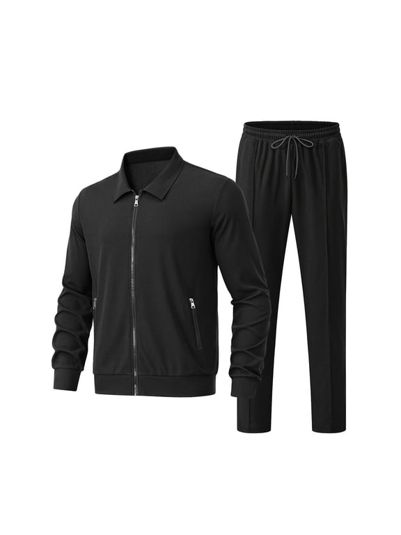 Men's Outfit Activewear Tracksuit Mens Jogging Suits Sets 2 pcs Jacket and Pants Big and Tall Athletic Sweatsuit