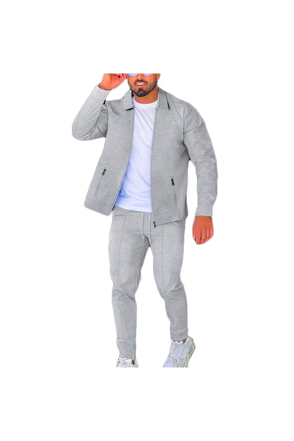Men's Outfit Activewear Tracksuit Mens Jogging Suits Sets 2 pcs Jacket and Pants Big and Tall Athletic Sweatsuit