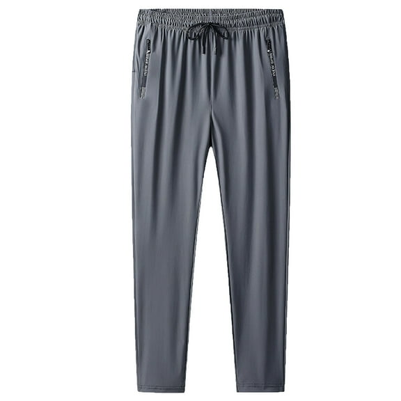 Aofany Men's Plus Size Outdoor Pants Straight Leg Lightweight Thin Jogging Pants Casual Sports Pants Bundle Feet Full Length Pants