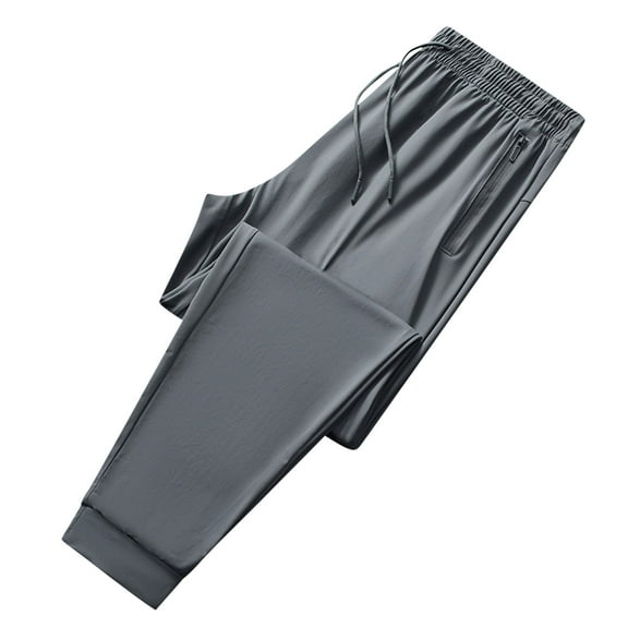 Aofany Men's Plus Size Outdoor Pants Straight Leg Lightweight Thin Jogging Pants Summer Casual Sports Pants