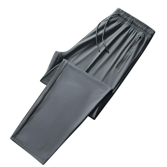 Aofany Men's Plus Size Outdoor Pants Straight Leg Lightweight Thin Jogging Pants Summer Casual Sports Pants