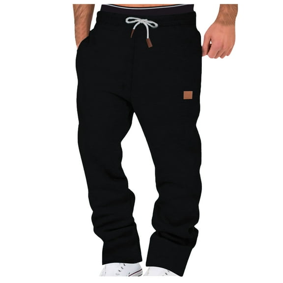 Aofany Men's Relaxed Fit Cargo Pants Big and Tall Classic Joggers Work Trousers with Pockets