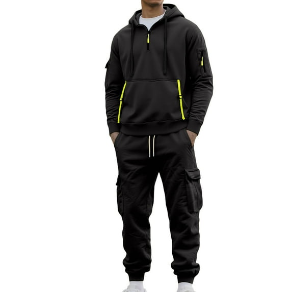 Aofany Men's Sweatsuits Set 2 Piece Hoodie Outfit Jogging Tracksuits for Men Casual Athletic Long Sleeve Pullover Suit Set