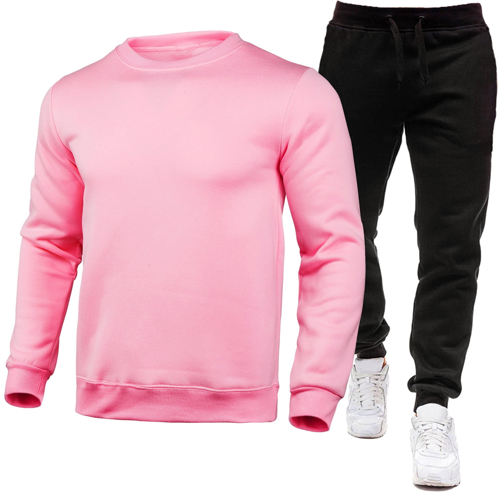 Aofany Men's Track Suits 2 Piece Set Long Sleeve Warm Up Active Jogging ...
