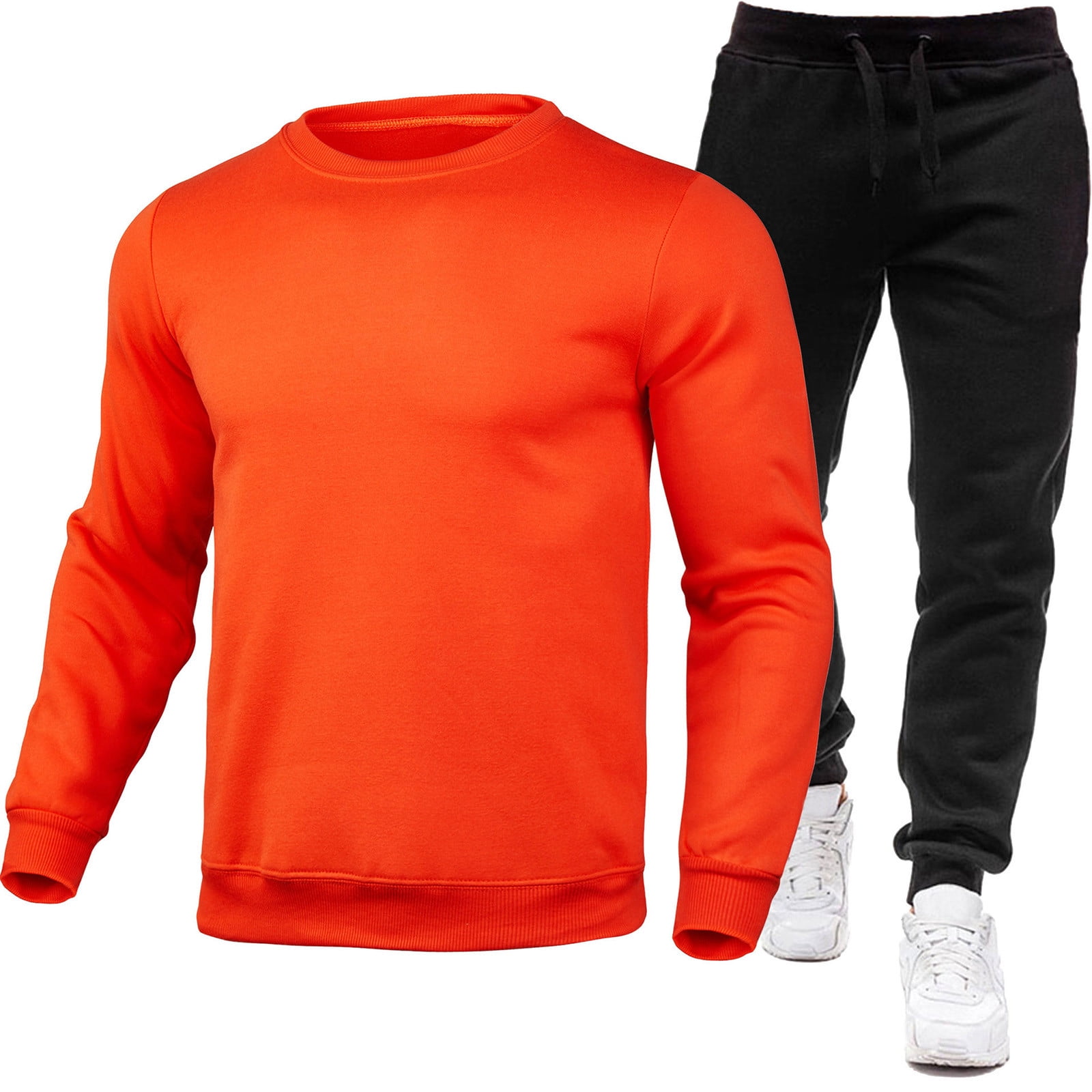 Ensemble Jogging Homme Mens Track Suits Piece Set Full Zip Up