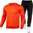 thumbnail image 1 of Aofany Men's Track Suits 2 Piece Set Long Sleeve Warm Up Active Jogging Suits Solid Color Plus Size Sweatsuits Fall Winter Casual Outfits on Sale, 1 of 5