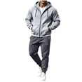 thumbnail image 1 of Aofany Men's Tracksuit 2 Pieces Set Full Zip Hoodie Sweatsuits Casual Long Sleeve Jackets and Drawstring Sweatpants Athletic Jogging Suits Sports Outfits, 1 of 7