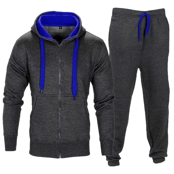 Aofany Men's Tracksuit Sets Outfit Activewear Full Zip Hoodie Jacket Cargo Sweatpant 2 Piece Casual Sweatsuit