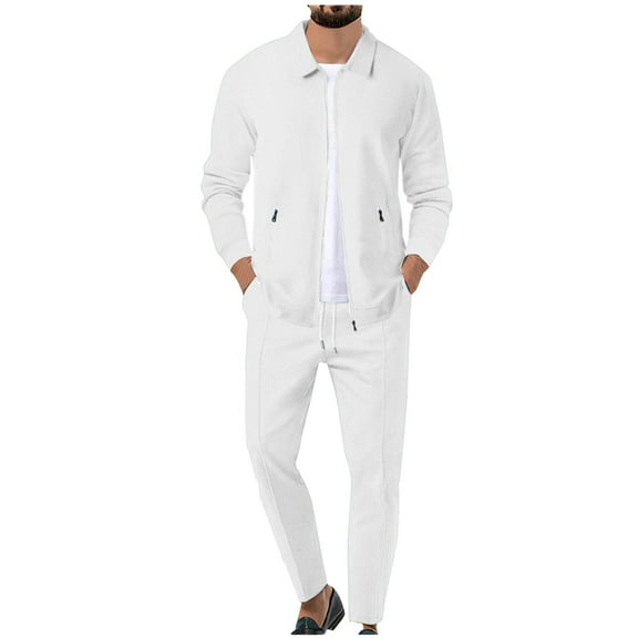 Aofany Men's Tracksuits Outfits Sweatsuits for Men Athletic Track Suits 2 Piece Set Full Zip Sweat Suits Jogging Suits